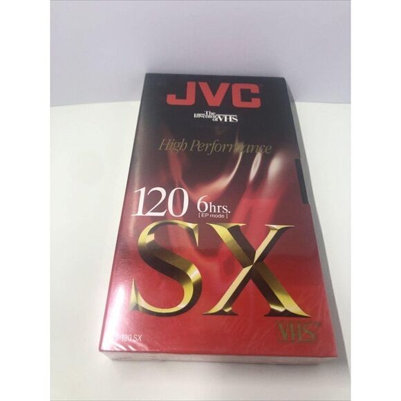 Sealed JVC High Performance T-120 SX Blank VHS SP - Picture 1 of 4